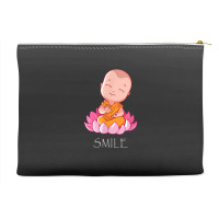 Buddhism Smile Baby Buddha On A Lotus Flower Yoga Accessory Pouches | Artistshot