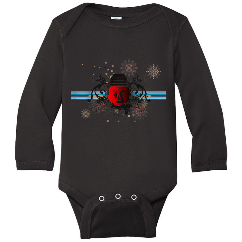 Buddhism Yoga Buddha Spiritual Meditation Long Sleeve Baby Bodysuit by criticizematter | Artistshot