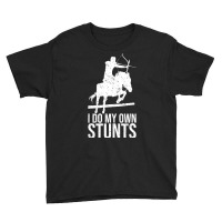 I Do My Own Stunts Shirt Mounted Archery Horse Archer T Shirt Youth Tee | Artistshot