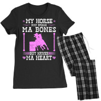 Barrel Racing Rodeo Horse Break Ma Bone Cowgirl Barrel Racer T Shirt Women's Pajamas Set | Artistshot