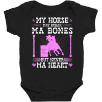 Barrel Racing Rodeo Horse Break Ma Bone Cowgirl Barrel Racer T Shirt Baby Bodysuit | Artistshot