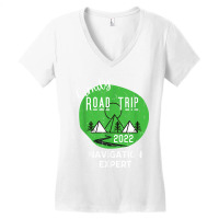 Fun Matching Family Road Trip 2022 Navigation Expert T Shirt Women's V-neck T-shirt | Artistshot