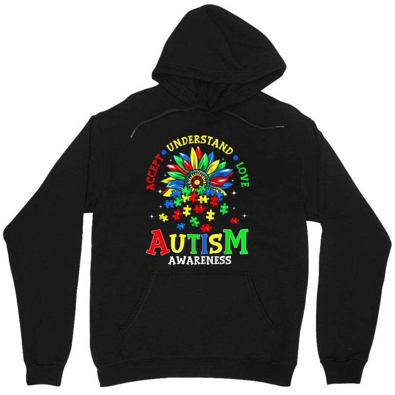 Autism Awareness Accept Understand Love Funny Unisex Hoodie by Michael	Kilburn | Artistshot