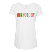 Leopard Radiology Rad X Ray Tech Radiology Technician T Shirt Maternity Scoop Neck T-shirt | Artistshot