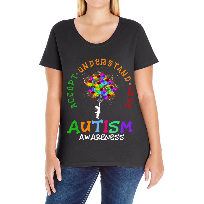 Autism Accept Understand Love Ladies Curvy T-Shirt by BrennleyBrown | Artistshot