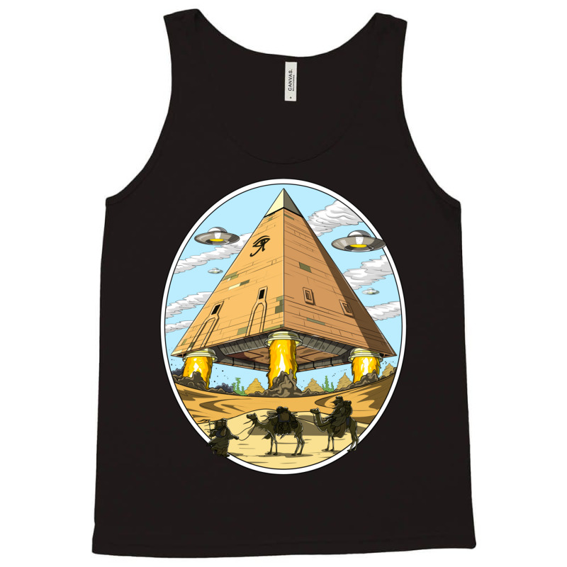 Hippie Alien Egyptian Pyramids 306 Tank Top | Artistshot