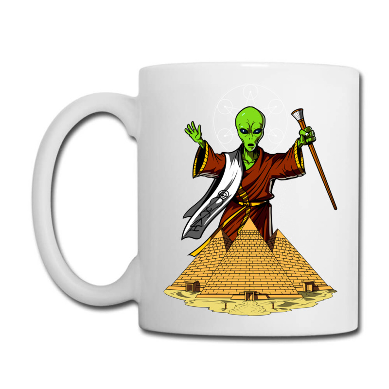 Hippie Alien Egyptian Pyramids 362 Coffee Mug | Artistshot