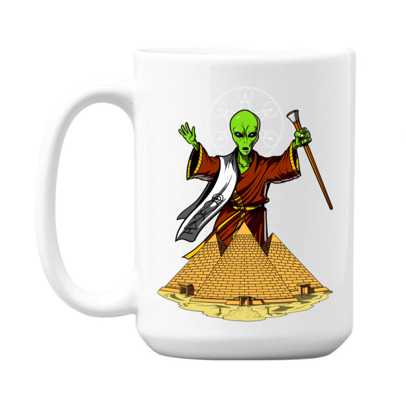 Hippie Alien Egyptian Pyramids 362 15 Oz Coffee Mug | Artistshot