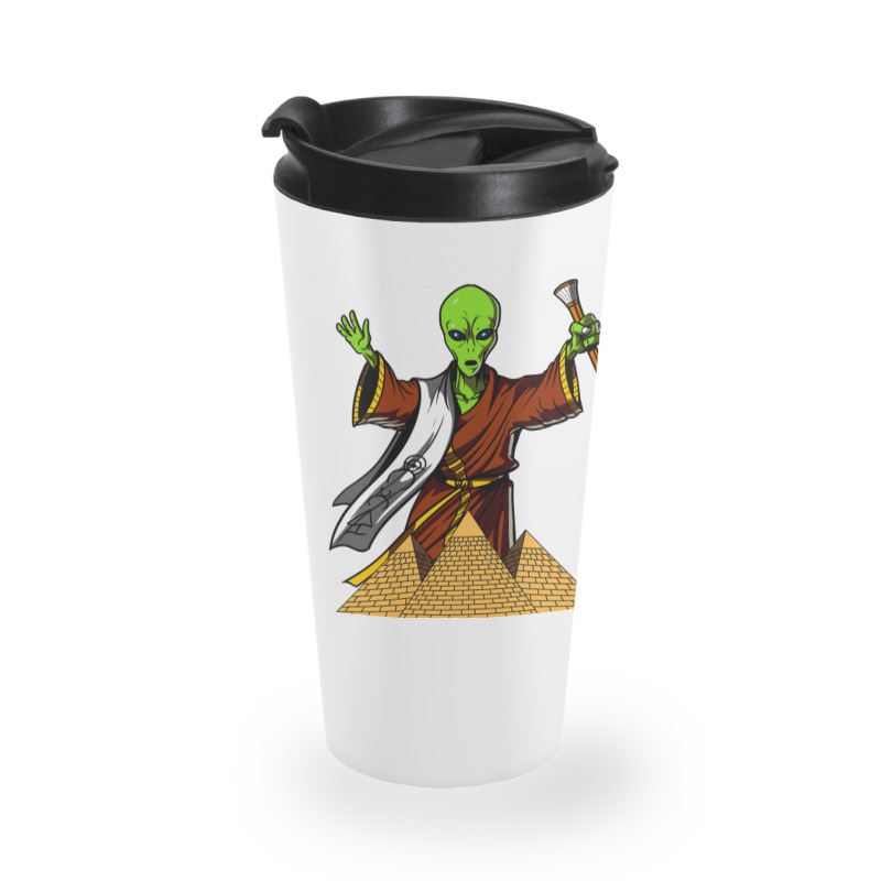 Hippie Alien Egyptian Pyramids 362 Travel Mug | Artistshot