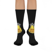 Hippie Alien Egyptian Pyramids Crew Socks | Artistshot