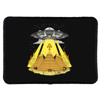 Hippie Alien Egyptian Pyramids Rectangle Patch | Artistshot