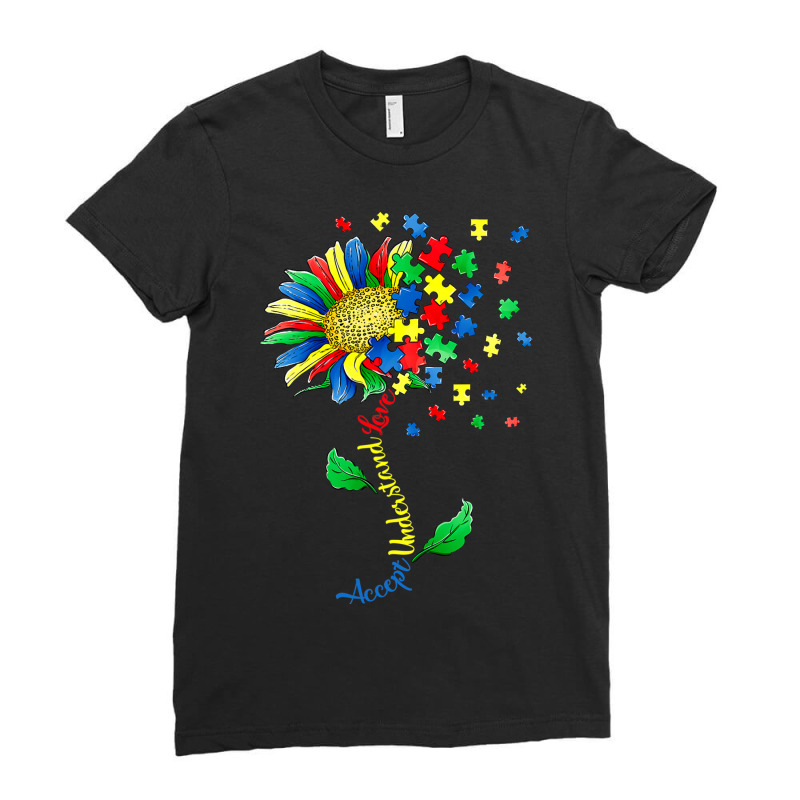 Autism Awareness Accept Understand Love Autism Ladies Fitted T-Shirt by BrennleyBrown | Artistshot