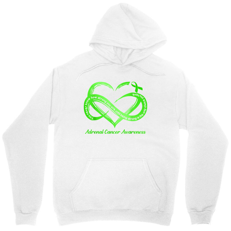 Strong Is The Only Choice Adrenal Cancer Warrior Awareness T Shirt Unisex Hoodie | Artistshot