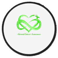 Strong Is The Only Choice Adrenal Cancer Warrior Awareness T Shirt Round Patch | Artistshot