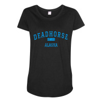 Deadhorse Alaska Ak Maternity Scoop Neck T-shirt | Artistshot