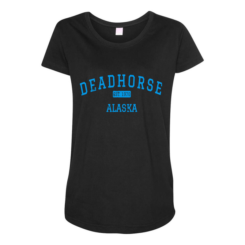 Deadhorse Alaska Ak Maternity Scoop Neck T-shirt by Sripit | Artistshot