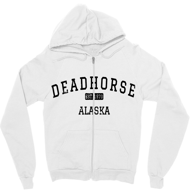 Deadhorse Alaska Ak Zipper Hoodie by Sripit | Artistshot