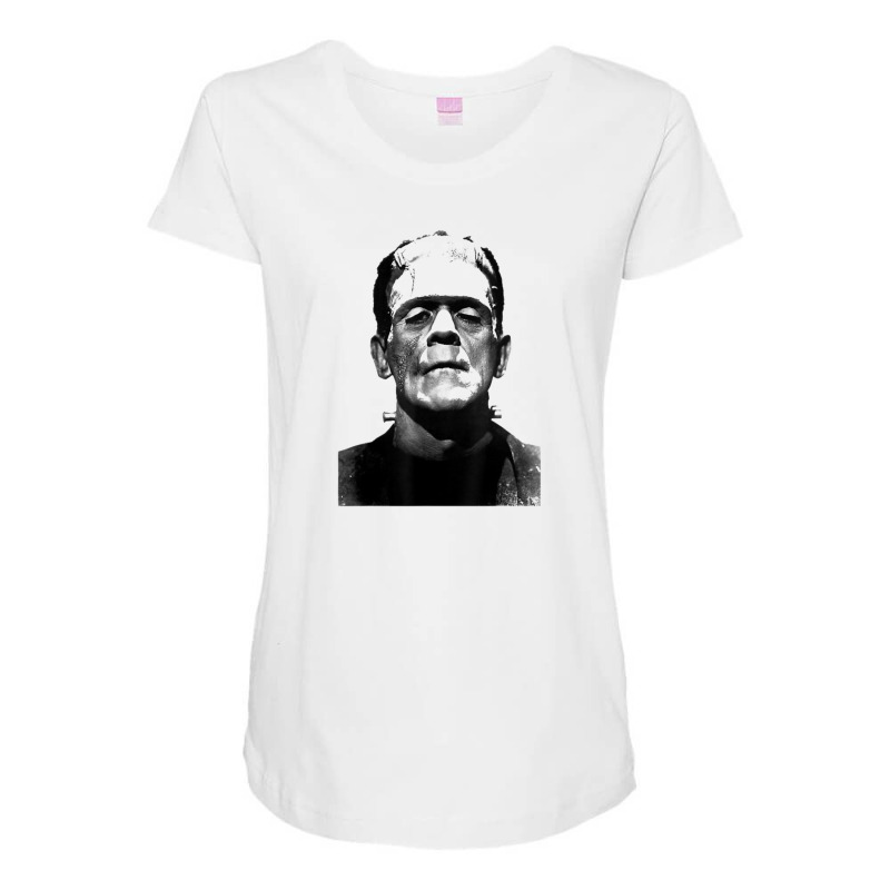 Classic Halloween Monster Horror Movie Frankenstein Monster Maternity Scoop Neck T-shirt by michaelnaher | Artistshot