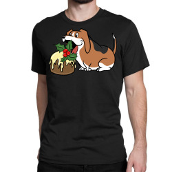 funny beagle xmas holiday cake christmas Classic T-shirt | Artistshot