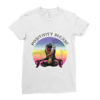 Positivity Please For Light Ladies Fitted T-shirt | Artistshot