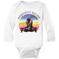 Positivity Please For Light Long Sleeve Baby Bodysuit | Artistshot