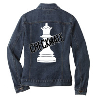 Chess Club Designs T  Shirt International Chess Day Ladies Denim Jacket | Artistshot