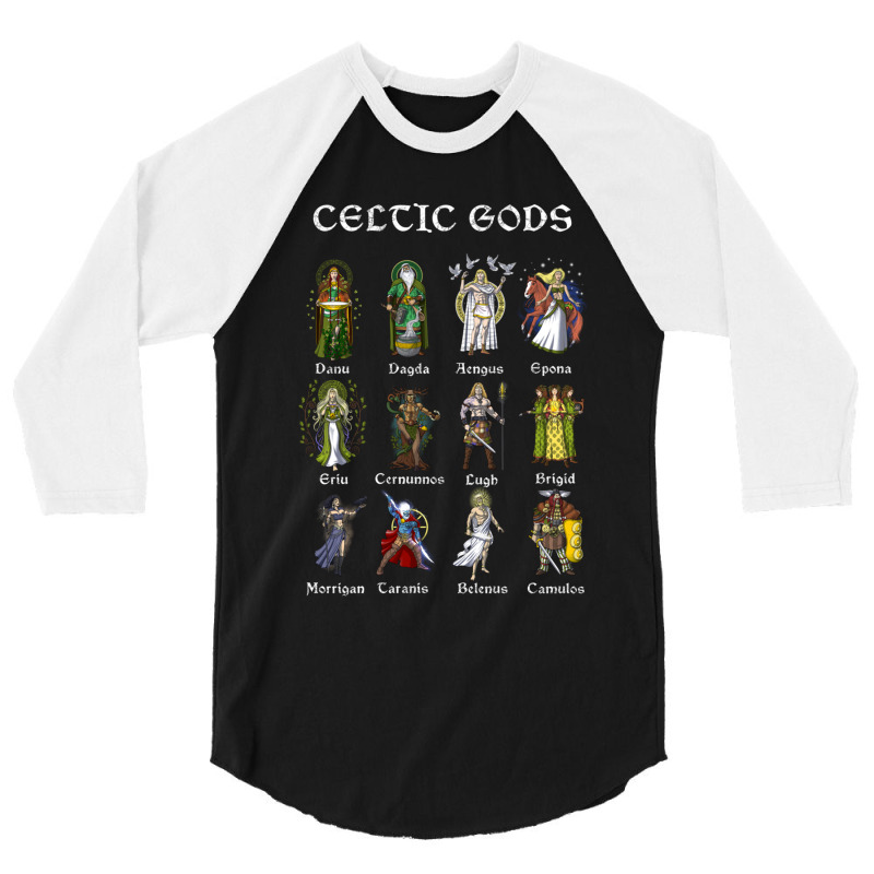 Hippie Celtic Mythology Gods 3/4 Sleeve Shirt by urethrapricey | Artistshot