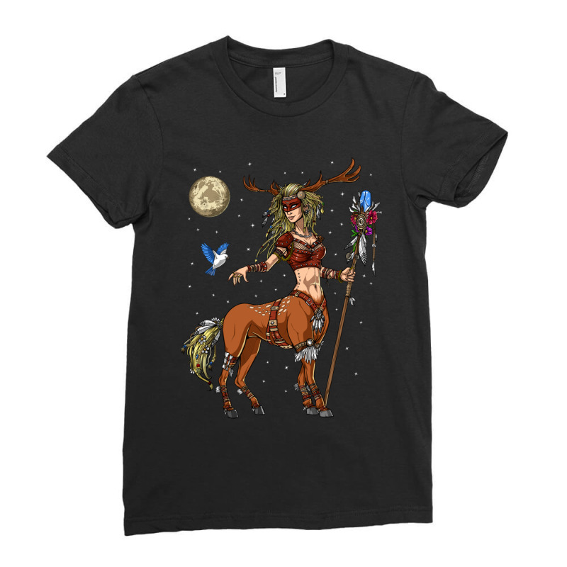 Hippie Centaur Forest Shaman Ladies Fitted T-Shirt by urethrapricey | Artistshot