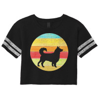 Border Collie Vintage T  Shirt Border Collie Vintage Rainbow Silhouett Scorecard Crop Tee | Artistshot