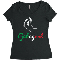 Gabagool. Italian American Funny Italian Hand T Shirt Women's Triblend Scoop T-shirt | Artistshot