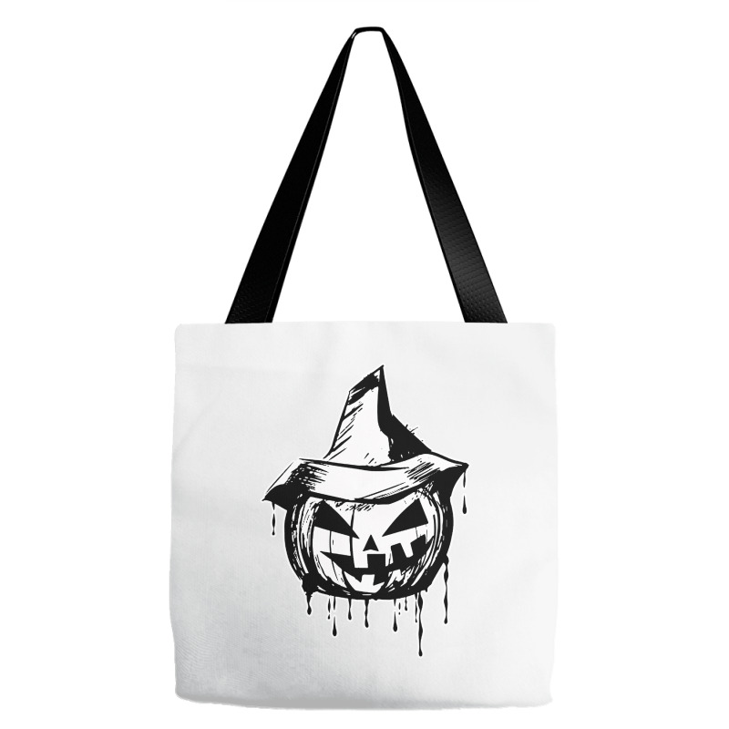 Halloween Divertente Zucca Costum Horror Tote Bags | Artistshot