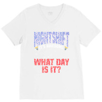 Night Shift Registered Nurse Rn Nursing Medical Professional Premium T V-neck Tee | Artistshot