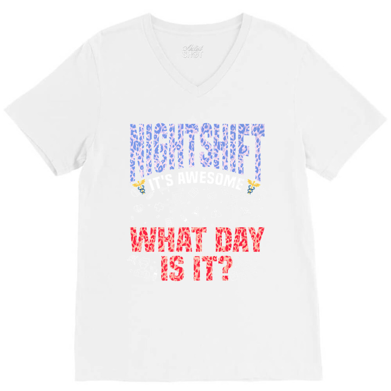 Night Shift Registered Nurse Rn Nursing Medical Professional Premium T V-neck Tee | Artistshot