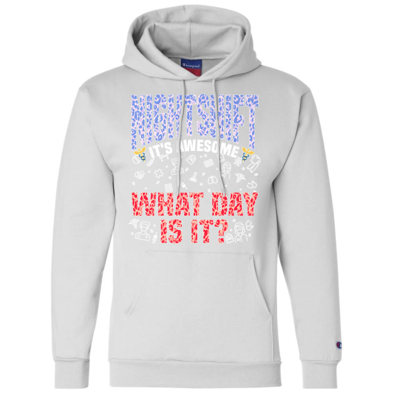 Night Shift Registered Nurse Rn Nursing Medical Professional Premium T Champion Hoodie | Artistshot