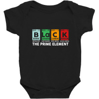 Black Periodic Table The Prime Element Black History Month Baby Bodysuit | Artistshot