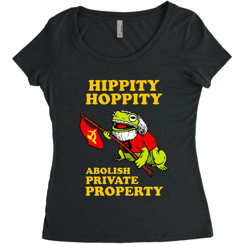 Hippity Hoppity Abolish Private Property Essential Women's Triblend Scoop T-shirt by Hot Trends | Artistshot