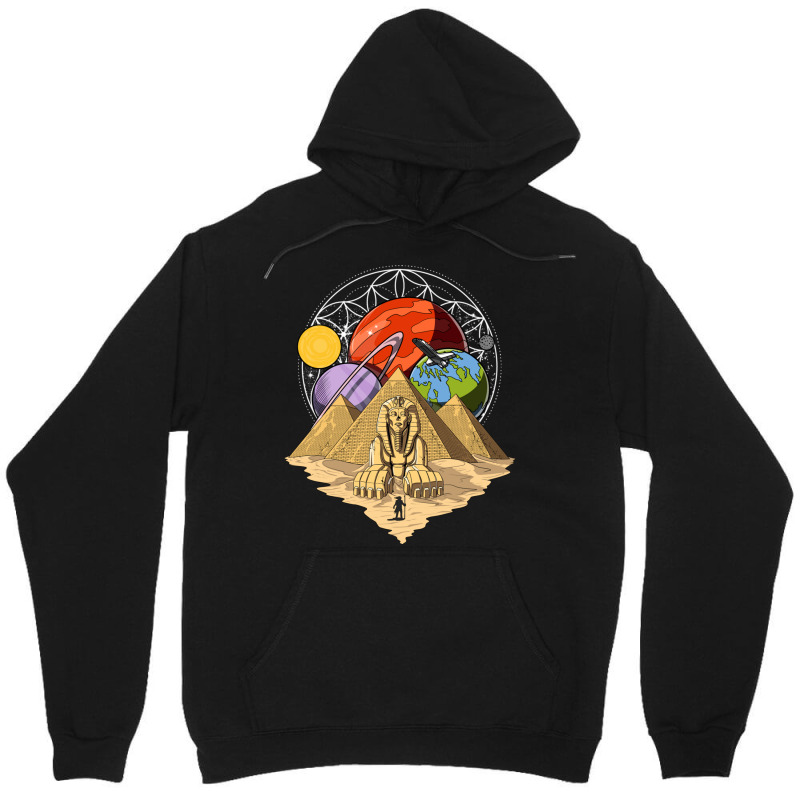 Hippie Egyptian Pyramids Sacred Geometry Unisex Hoodie | Artistshot