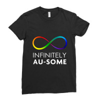 Red Instead Autism   Infinitely Au Some Infinity Ladies Fitted T-shirt | Artistshot