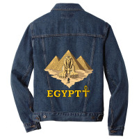 Hippie Egyptian Pyramids Sphinx Men Denim Jacket | Artistshot