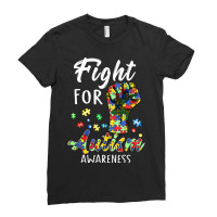 Fight For Autism Awareness World Autism Awareness Day Ladies Fitted T-shirt | Artistshot