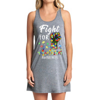 Fight For Autism Awareness World Autism Awareness Day Tank Dress | Artistshot