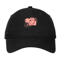 Photographer T  Shirt Pink Camera Silhouette T  Shirt Adjustable Cap | Artistshot