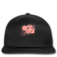 Photographer T  Shirt Pink Camera Silhouette T  Shirt Printed Hat | Artistshot