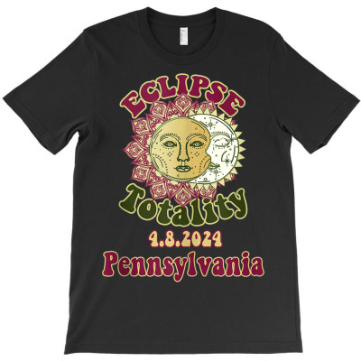 Pennsylvania Eclipse 2024 T-shirt Designed By Bariteau Hannah
