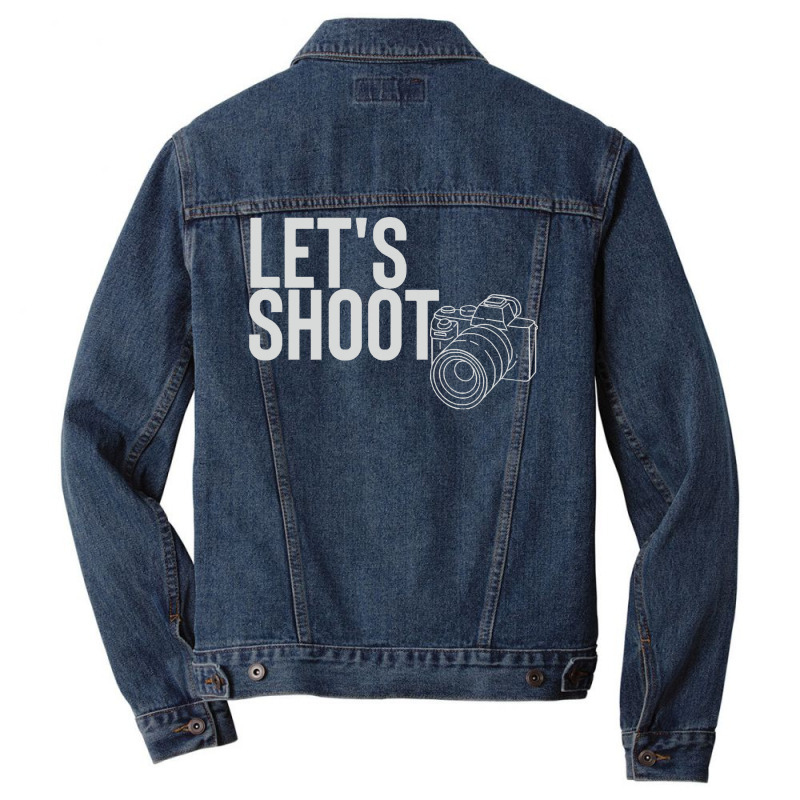 Photographer T  Shirtlet's Shoot T  Shirt Men Denim Jacket | Artistshot