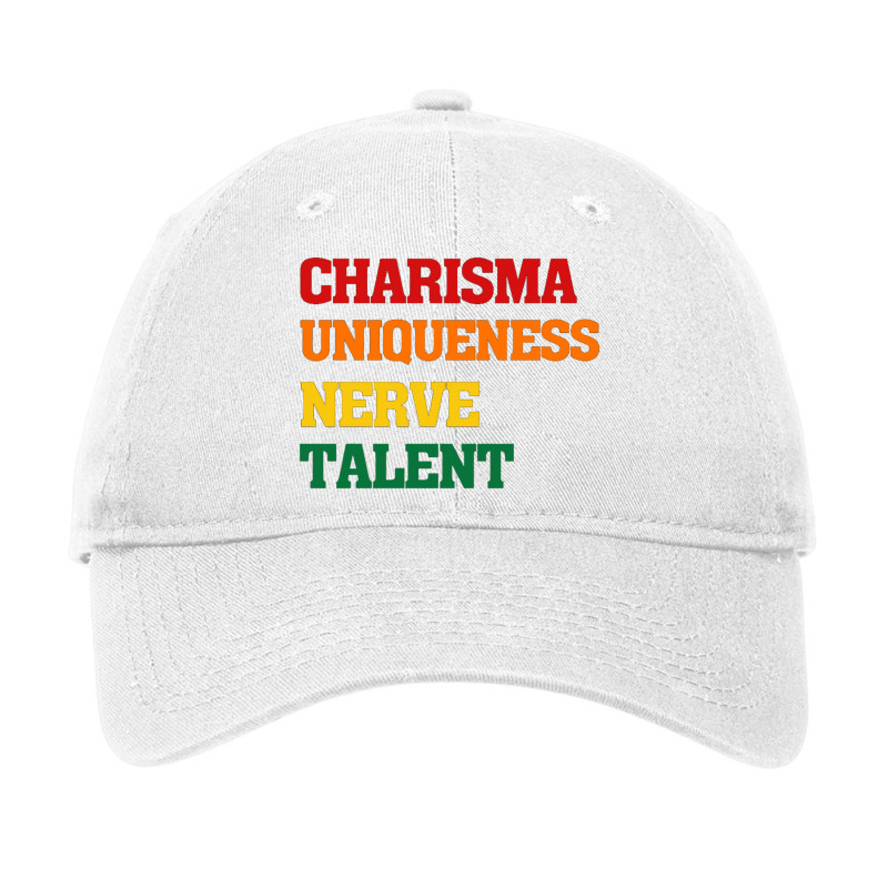 Charisma Uniqueness Nerve Talent Adjustable Cap by nbobatiga | Artistshot