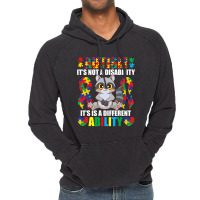 Its Not A Disability Different Ability Autism Raccoon Vintage Hoodie | Artistshot