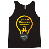 Light It Up Blue Autism Awareness Day Tank Top | Artistshot