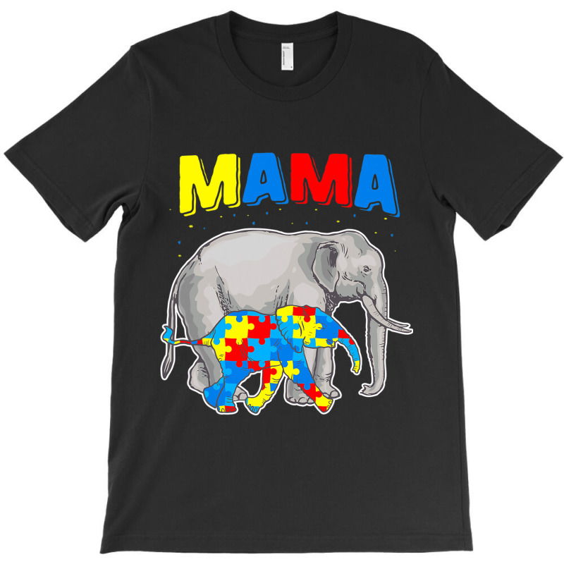 Mama Elephant Autism Awareness T-Shirt by Michael	Kilburn | Artistshot