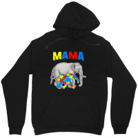 Mama Elephant Autism Awareness Unisex Hoodie | Artistshot